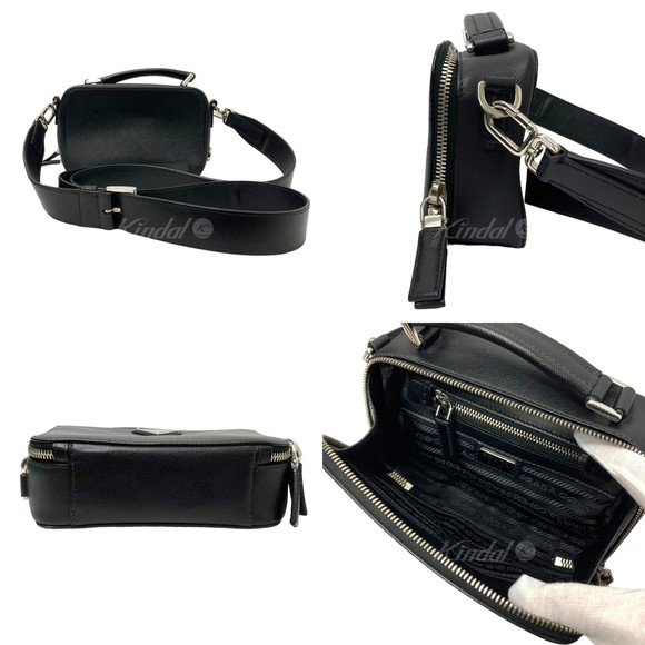 Prada Shoulder Bag Triangular Plate Black - Picture 2 of 9